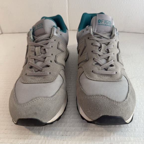 New‎ Balance Figs Mens 11 5 Shoes Gray ML574FGG Medical Scrubs Healthcare Teal main image 5
